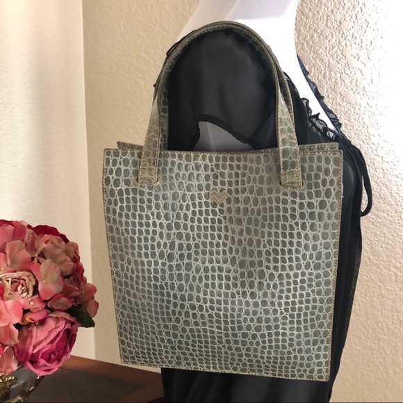 Vintage 70’s Mario Valentino Croc Hand Bag - Picture 3 of 16